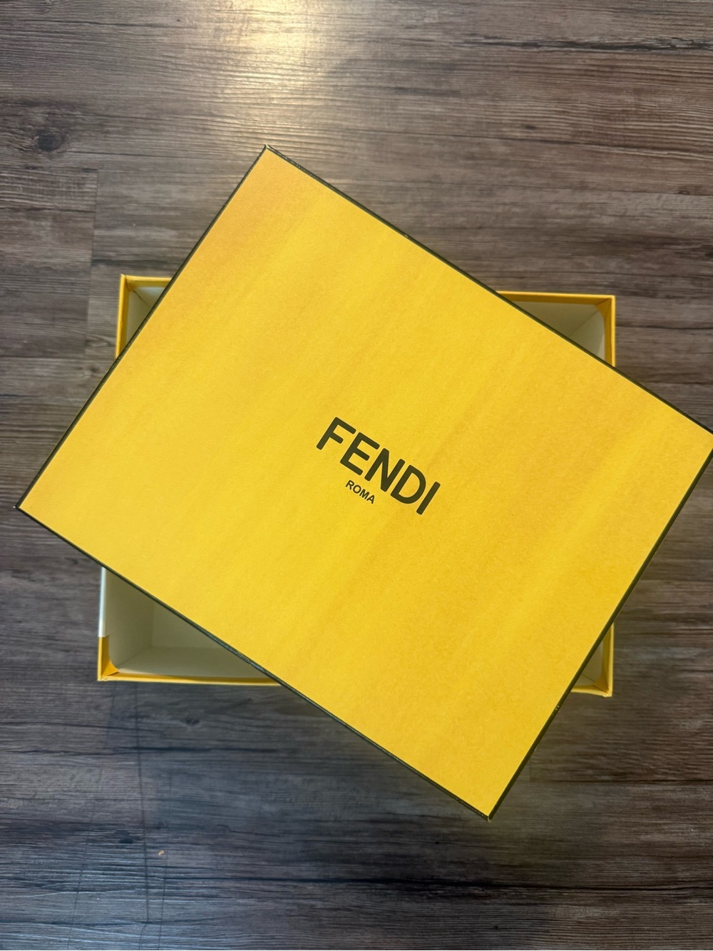 Fendi Yellow Box with Black Logo
